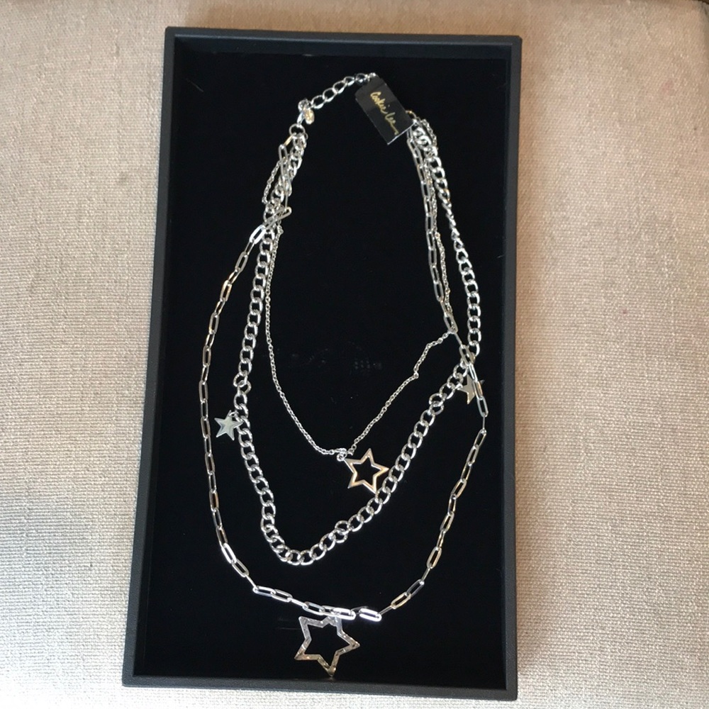 Star 3 Strand Chain Cookie Lee Necklace
